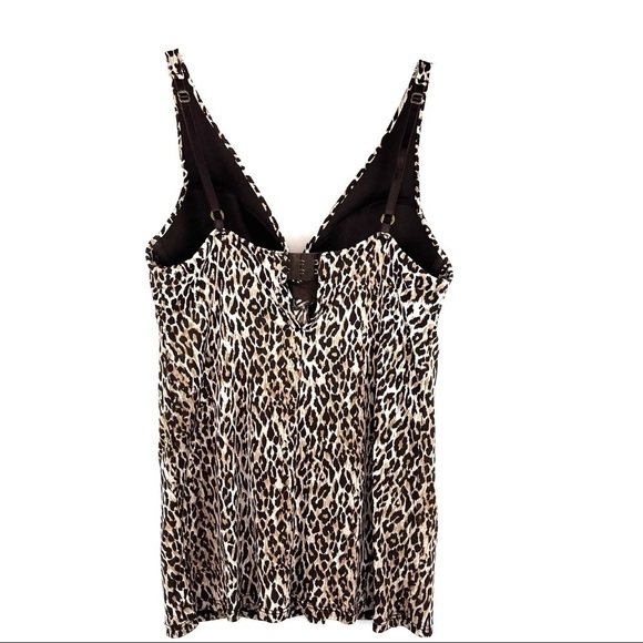 Euc-victoria Secret Very Sexy Leopard Plunging Push Up Bra CamisoleTop Size 34B - Picture 2 of 16